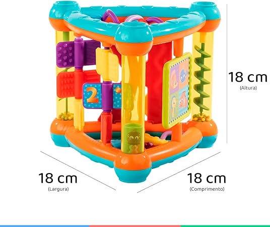 BUBA Triangulo Atividades, Colorido,Baby