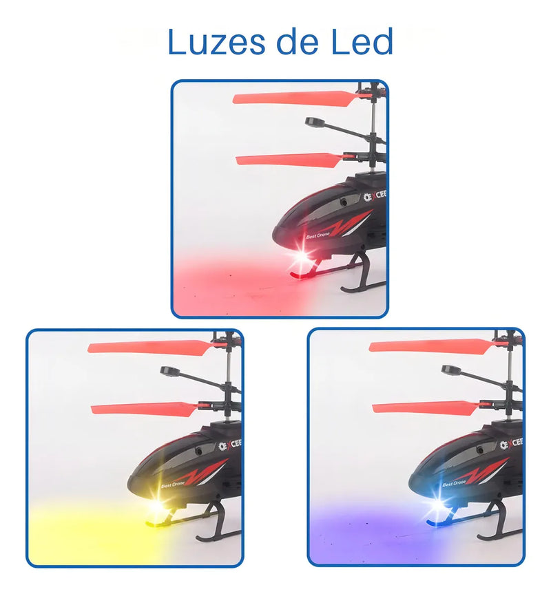 Helicóptero De Controle Remoto Recarregável Infantil