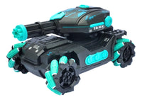 Carro Tanque Atira Bolinhas De Gel Controle Remoto Anda Lado Verde