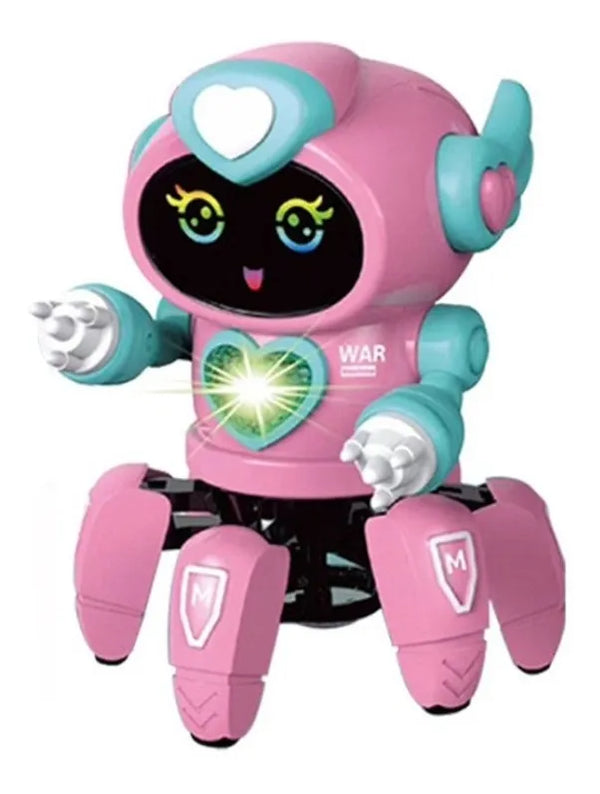 Robô Lady Face Digital Infantil Dançante Som Luz Menina Cor Colorido Personagem Robolady