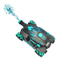 Carro Tanque Atira Bolinhas De Gel Controle Remoto Anda Lado Verde