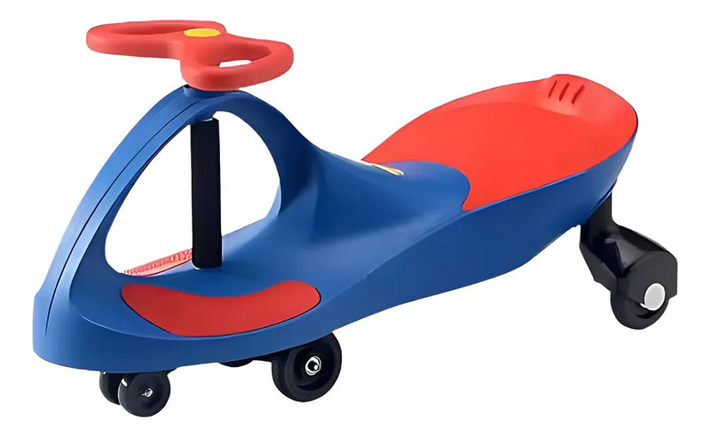 Carrinho Gira Gira Car Rolimã Infantil Até 100kg Tricicolo - Carrinho De Rolimã - Azul-laranja - Queima de Estoque