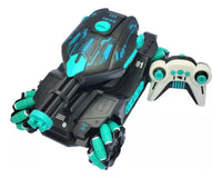 Carro Tanque Atira Bolinhas De Gel Controle Remoto Anda Lado Verde