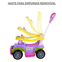 Carrinho passeio jip jip maral guidão direcional militar multicolor rosa Quadriciclo Infantil Haste